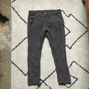 Free People checkered trousers